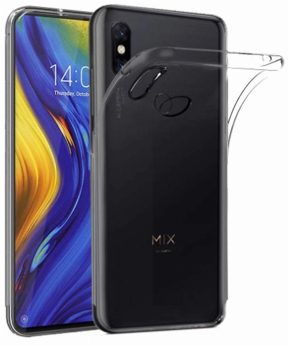 Xiaomi Mi Mix 3 Kılıf Kamera Korumalı Esnek Silikon Kapak - Şeffaf