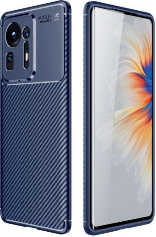 Xiaomi Mi Mix 4 5G Kılıf Silikon Parmak İzi Bırakmayan Karbon Soft Negro Kapak - Lacivert