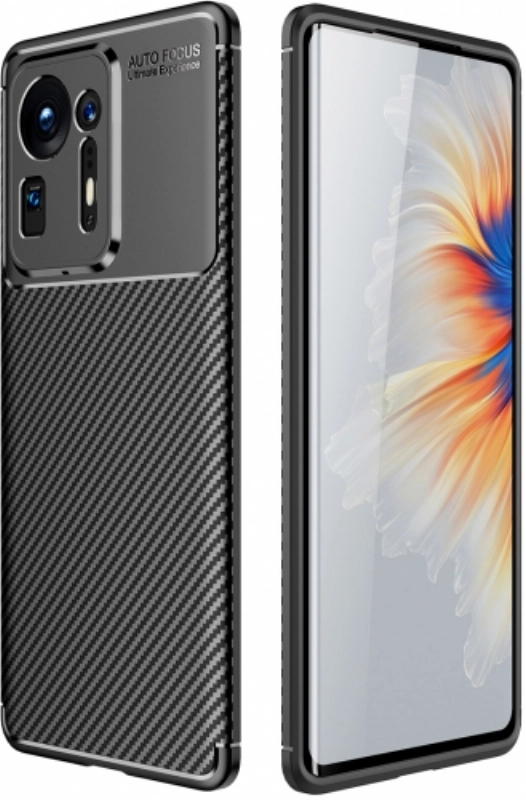 Xiaomi Mi Mix 4 5G Kılıf Silikon Parmak İzi Bırakmayan Karbon Soft Negro Kapak - Siyah