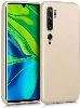 Xiaomi Mi Note 10 Kılıf İnce Soft Mat Renkli Esnek Silikon Kapak - Gold