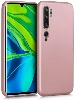 Xiaomi Mi Note 10 Kılıf İnce Soft Mat Renkli Esnek Silikon Kapak - Rose Gold