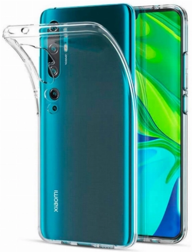 Xiaomi Mi Note 10 Kılıf Kamera Korumalı Esnek Silikon Kapak - Şeffaf