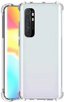 Xiaomi Mi Note 10 Lite Kılıf Silikon Köşe Korumalı Airbag Darbe Emici Kapak - Şeffaf