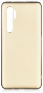 Xiaomi Mi Note 10 Lite Kılıf İnce Soft Mat Renkli Esnek Silikon Kapak - Gold