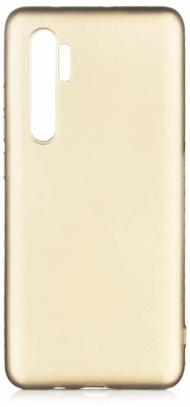 Xiaomi Mi Note 10 Lite Kılıf İnce Soft Mat Renkli Esnek Silikon Kapak - Gold