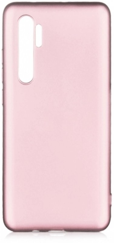 Xiaomi Mi Note 10 Lite Kılıf İnce Soft Mat Renkli Esnek Silikon Kapak - Rose Gold