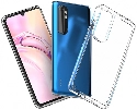 Xiaomi Mi Note 10 Lite Kılıf Korumalı Kenarları Silikon Arkası Sert Coss Kapak  - Şeffaf