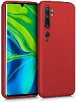 Xiaomi Mi Note 10 Pro Kılıf İnce Soft Mat Renkli Esnek Silikon Kapak - Kırmızı