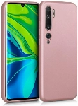 Xiaomi Mi Note 10 Pro Kılıf İnce Soft Mat Renkli Esnek Silikon Kapak - Rose Gold