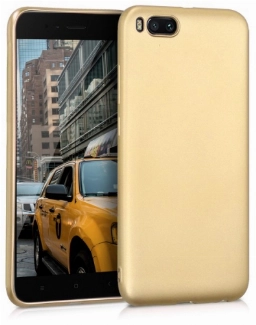 Xiaomi Mi Note 3 Kılıf İnce Soft Mat Renkli Esnek Silikon Kapak - Gold