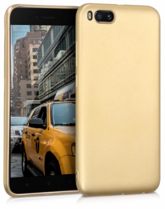 Xiaomi Mi Note 3 Kılıf İnce Soft Mat Renkli Esnek Silikon Kapak - Gold