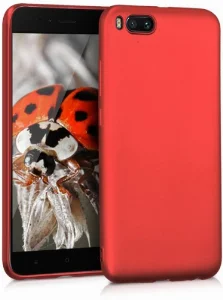 Xiaomi Mi Note 3 Kılıf İnce Mat Esnek Silikon - Kırmızı