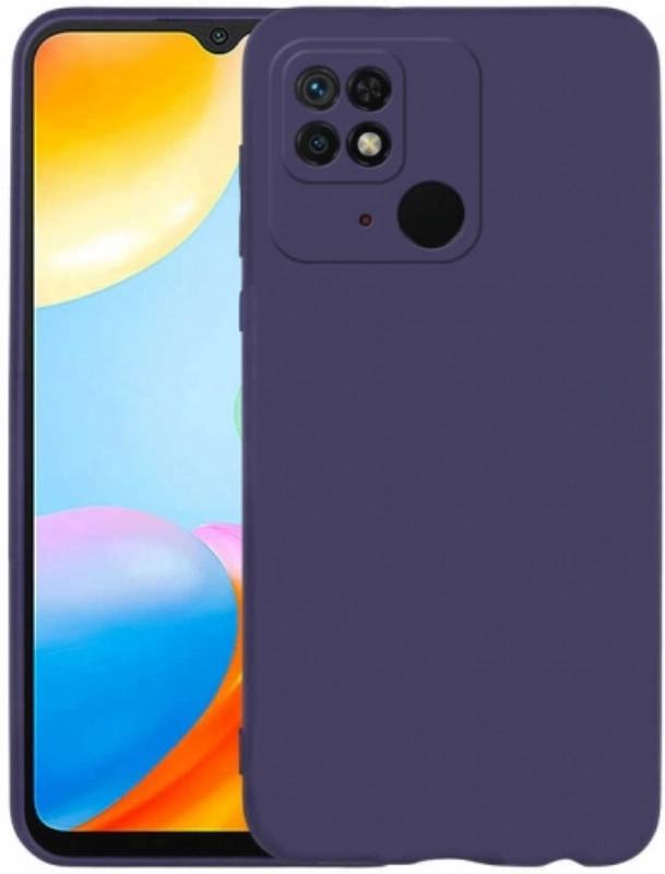 Xiaomi Poco C40 Kılıf İnce Soft Mat Renkli Esnek Silikon Kapak - Lacivert