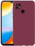 Xiaomi Poco C40 Kılıf İnce Soft Mat Renkli Esnek Silikon Kapak - Mürdüm