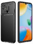 Xiaomi Poco C40 Kılıf Silikon Parmak İzi Bırakmayan Karbon Soft Negro Kapak - Siyah