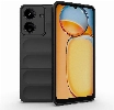 Xiaomi Poco C65 Kılıf Esnek TPU Oyuklu Arka Yüzey Tasarımlı Zore Etnik Silikon Kapak - Siyah