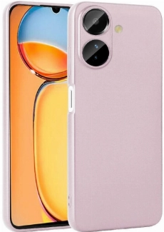 Xiaomi Poco C65 Kılıf İnce Soft Mat Renkli Esnek Silikon Kapak - Rose Gold