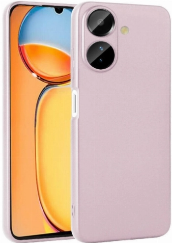 Xiaomi Poco C65 Kılıf İnce Soft Mat Renkli Esnek Silikon Kapak - Rose Gold