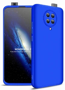 Xiaomi Poco F2 Pro Kılıf 3 Parçalı 360 Tam Korumalı Rubber AYS Kapak - Mavi