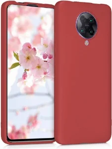 Xiaomi Poco F2 Pro Kılıf İnce Mat Esnek Silikon - Kırmızı