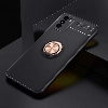 Xiaomi Poco M3 Kılıf Renkli Silikon Yüzüklü Standlı Auto Focus Ravel Kapak - Rose Gold