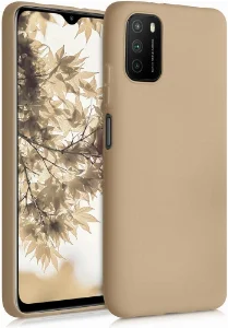 Xiaomi Poco M3 Kılıf İnce Mat Esnek Silikon - Gold