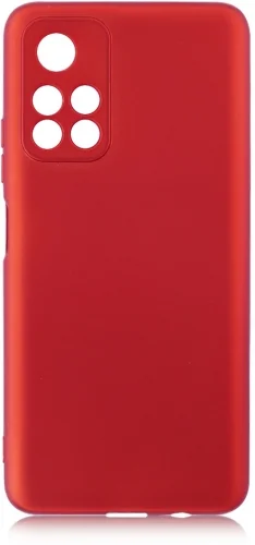 Xiaomi Poco M4 Pro 5G Kılıf İnce Mat Esnek Silikon - Kırmızı