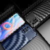 Xiaomi Poco M4 Pro 5G Kılıf Silikon Parmak İzi Bırakmayan Karbon Soft Negro Kapak - Lacivert