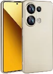Xiaomi Poco M6 Pro 4G Kılıf İnce Soft Mat Renkli Esnek Silikon Kapak - Gold