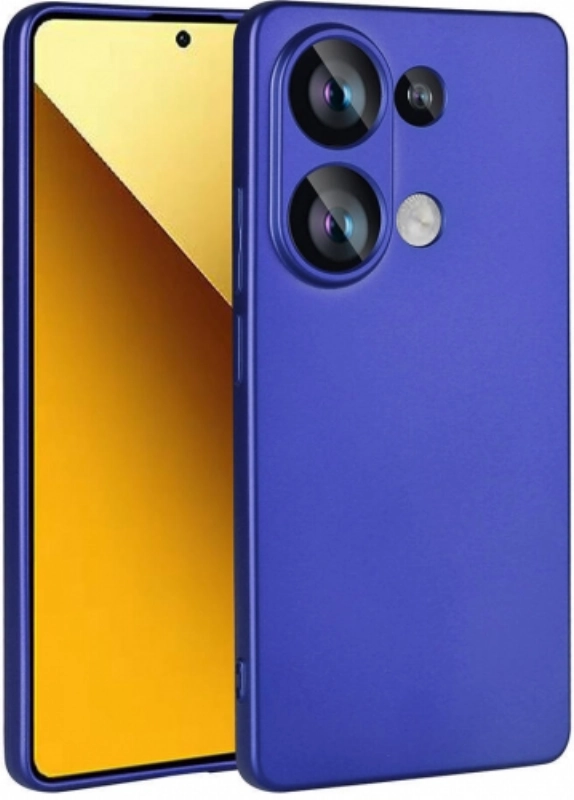 Xiaomi Poco M6 Pro 4G Kılıf İnce Soft Mat Renkli Esnek Silikon Kapak - Saks Mavi