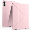 Xiaomi Poco Pad Tablet Kılıfı Standlı Tri Folding Kalemlikli Silikon Smart Cover - Rose Gold