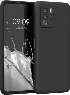 Xiaomi Poco X3 GT Kılıf İnce Soft Mat Renkli Esnek Silikon Kapak - Siyah