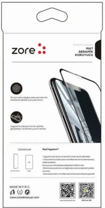 Xiaomi Poco X3 NFC Seramik Tam Kaplayan Mat Ekran Koruyucu - Siyah