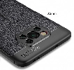 Xiaomi Poco X3 Pro Kılıf Deri Görünümlü Lüks Parmak İzi Bırakmaz Niss Silikon Kapak - Kırmızı