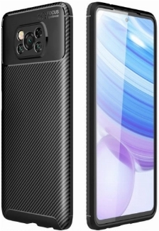 Xiaomi Poco X3 Pro Kılıf Silikon Parmak İzi Bırakmayan Karbon Soft Negro Kapak - Siyah