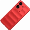 Xiaomi Redmi 13C Kılıf Esnek TPU Oyuklu Arka Yüzey Tasarımlı Zore Etnik Silikon Kapak - Koyu Yeşil