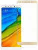 Xiaomi Redmi 5 Ekran Koruyucu Fiber Tam Kaplayan Nano - Gold