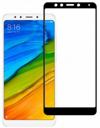 Xiaomi Redmi 5 Plus 5D Tam Kapatan Kenarları Kırılmaya Dayanıklı Cam Ekran Koruyucu - Siyah