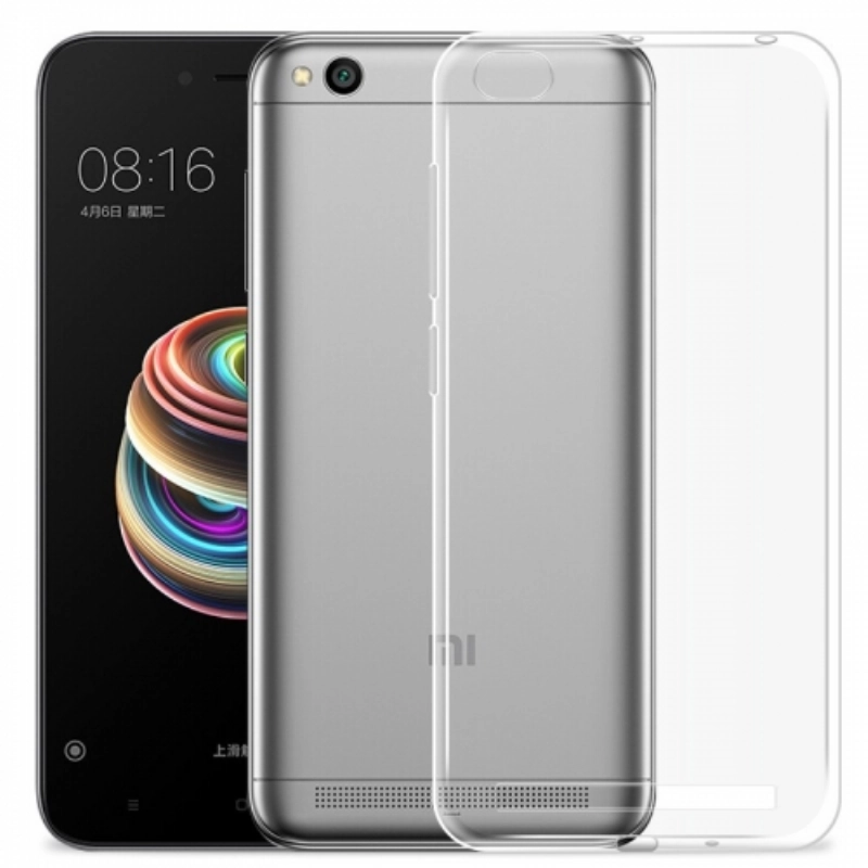 Xiaomi Redmi 5A Kılıf Ultra İnce Kaliteli Esnek Silikon 0.2mm - Şeffaf