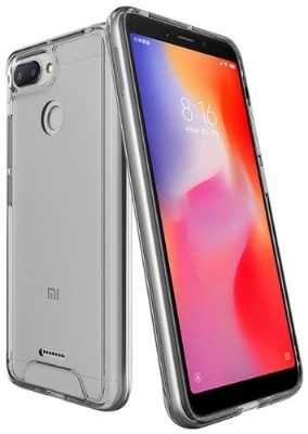 Xiaomi Redmi 6A Kılıf Clear Guard Serisi Gard Kapak - Şeffaf