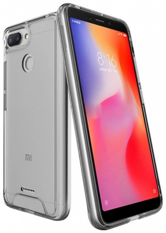 Xiaomi Redmi 6A Kılıf Clear Guard Serisi Gard Kapak - Şeffaf