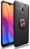 Xiaomi Redmi 8A Kılıf Renkli Silikon Yüzüklü Standlı Auto Focus Ravel Kapak - Rose Gold