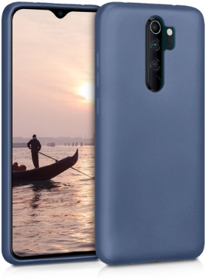 Xiaomi Redmi 9 Kılıf İnce Soft Mat Renkli Esnek Silikon Kapak - Lacivert