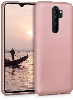 Xiaomi Redmi 9 Kılıf İnce Soft Mat Renkli Esnek Silikon Kapak - Rose Gold