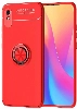 Xiaomi Redmi 9A Kılıf Renkli Silikon Yüzüklü Standlı Auto Focus Ravel Kapak - Kırmızı