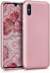 Xiaomi Redmi 9A Kılıf İnce Soft Mat Renkli Esnek Silikon Kapak - Rose Gold