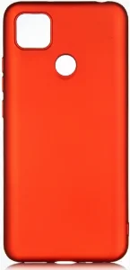 Xiaomi Redmi 9C Kılıf İnce Mat Esnek Silikon - Kırmızı