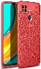 Xiaomi Redmi 9C Kılıf Deri Görünümlü Lüks Parmak İzi Bırakmaz Niss Silikon Kapak - Kırmızı