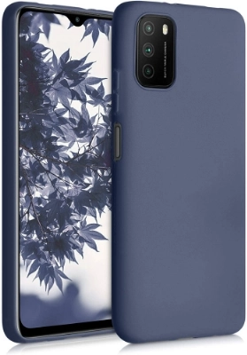 Xiaomi Redmi 9T Kılıf İnce Soft Mat Renkli Esnek Silikon Kapak - Lacivert