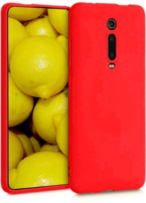 Xiaomi Redmi K20 Kılıf İnce Soft Mat Renkli Esnek Silikon Kapak - Kırmızı